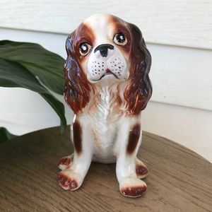 Vintage Cocker Spaniel King Charles Dog Figurine